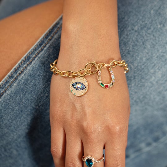 Horseshoe Austrian Crystal Charm by Bead Landing™